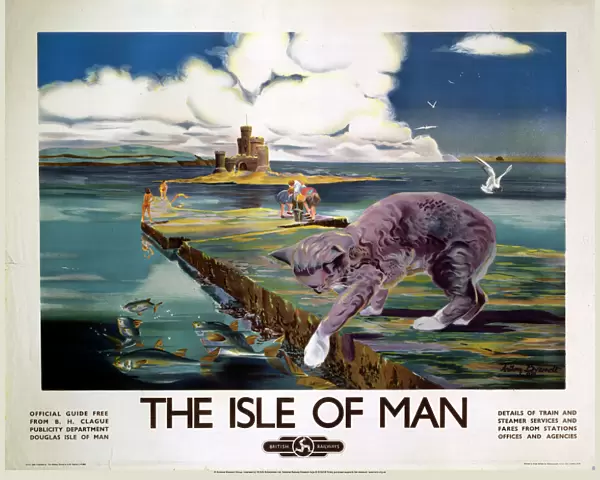 The Isle of Man, BR (LMR) poster, 1950