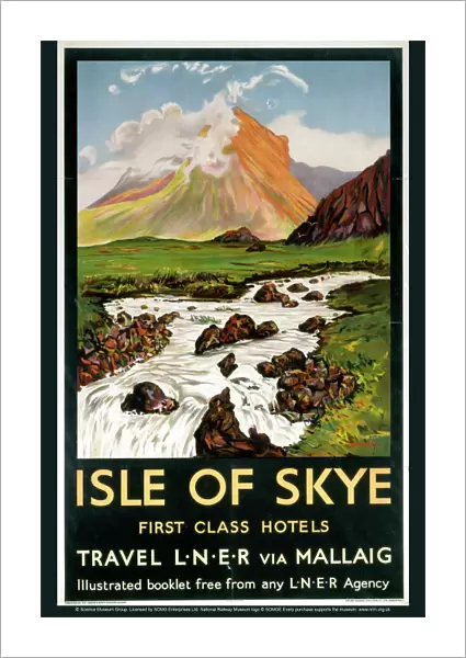 Isle of Skye - First Class Hotels, LNER poster, 1923-1947