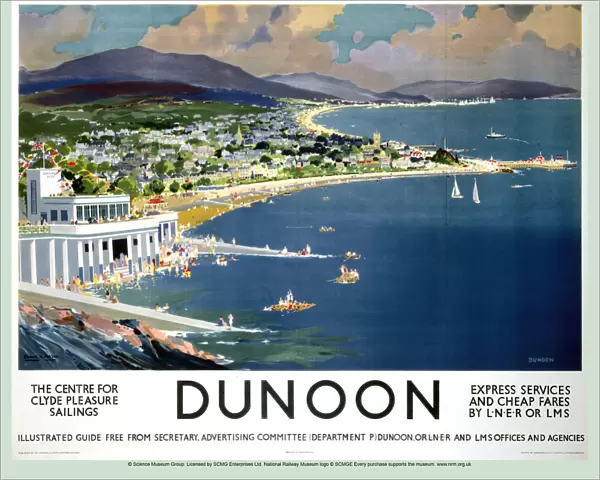 Dunoon, LNER  /  LMS poster, 1923-1947