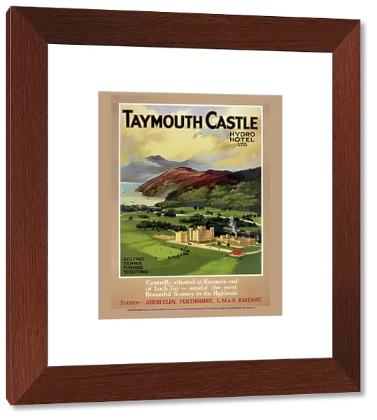 Taymouth Castle, LMS poster, 1923-1947