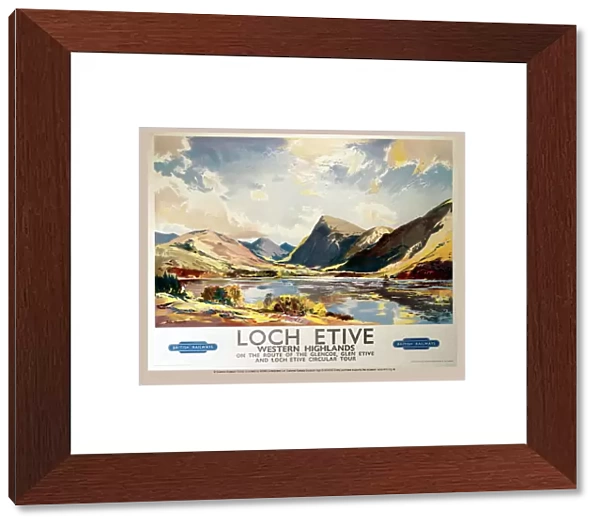 Loch Etive, Western Highlands, BR(ScR) poster, 1948-1965