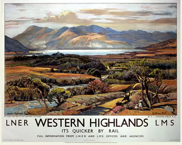 Western Highlands, LNER  /  LMS poster, 1939