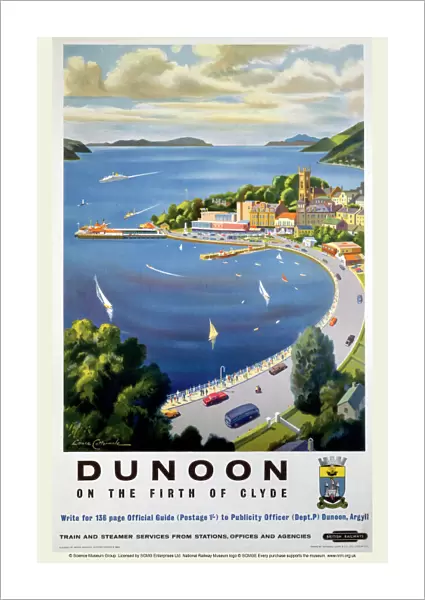 Dunoon, BR (ScR) poster, c 1960s
