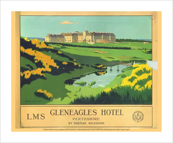 Gleneagles Hotel, LMS poster, 1924-1947