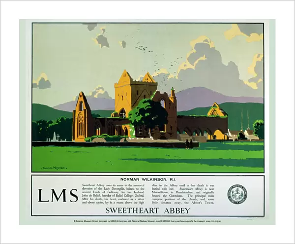 Sweetheart Abbey, LMS poster, 1923-1947