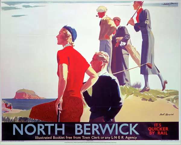 North Berwick, LNER poster, 1930