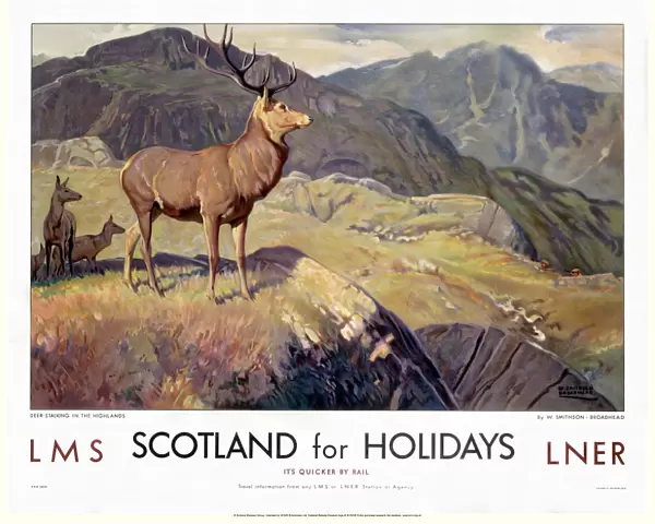 Scotland for Holidays, LMS  /  LNER poster, 1923-1947