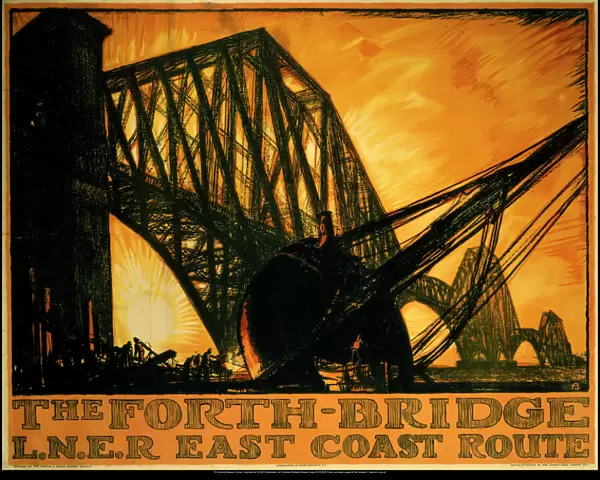The Forth Bridge, LNER poster, 1923-1947