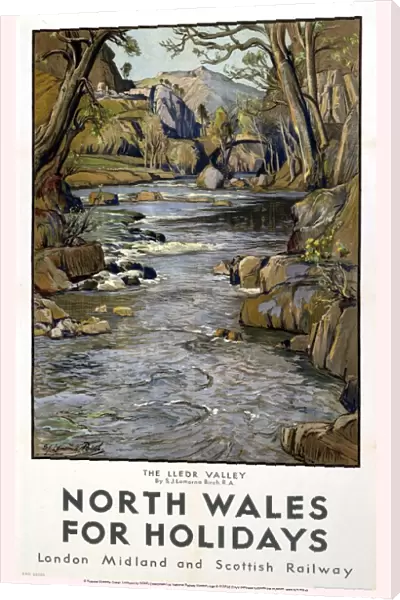 North Wales for Holidays, LMS poster, 1923-1947