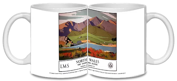 North Wales - The Snowdon Range, LMS poster, 1923-1947