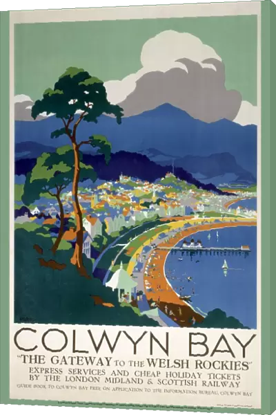 Colwyn Bay, LMS poster, c 1930s