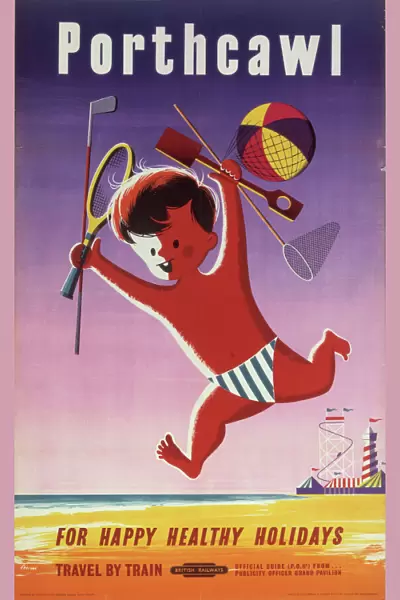 Porthcawl, BR poster, 1956