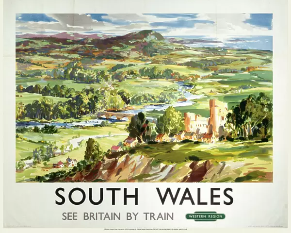 South Wales, BR (WR) poster, c 1950s