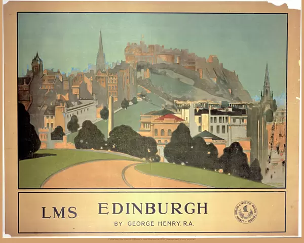 Edinburgh, LMS poster, 1924