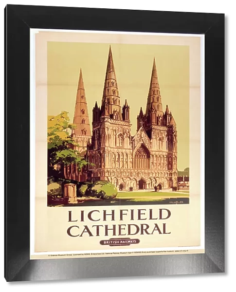 Lichfield Cathedral, BR poster, 1948