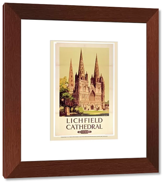 Lichfield Cathedral, BR poster, 1948