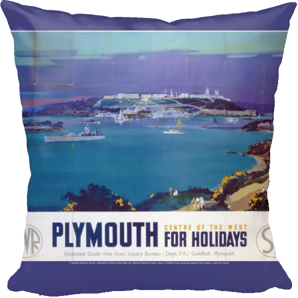 Plymouth for Holidays, GWR  /  SR poster, 1936