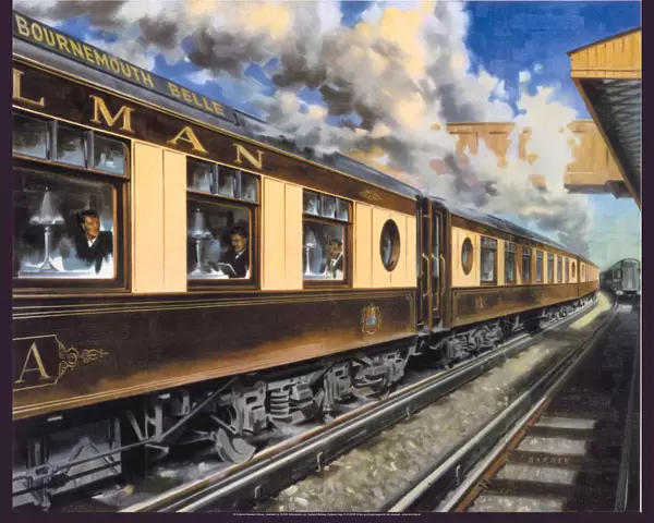 The Bournemouth Belle, BR stock poster, 1953