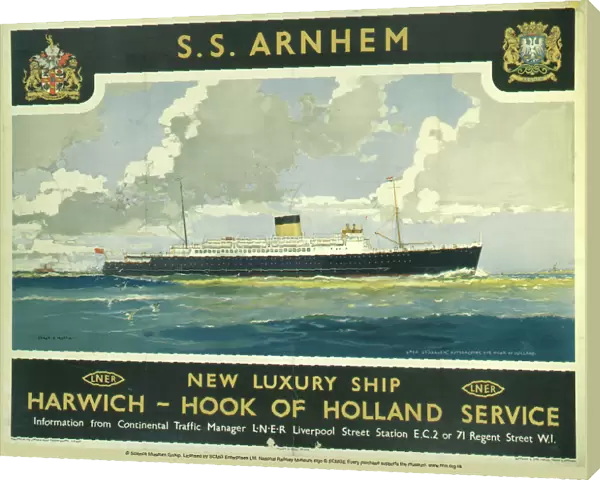 SS Arnhem, LNER poster, 1935