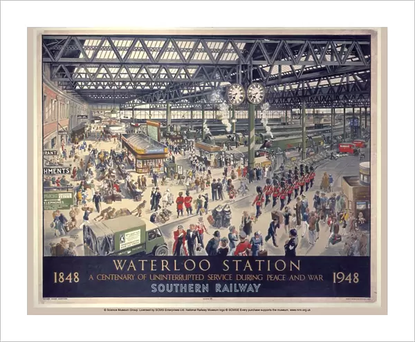 Waterloo Station - Peace, SR poster, 1948