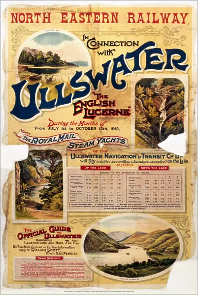 Ullswater - The English Lucerne, NER poster, 1912