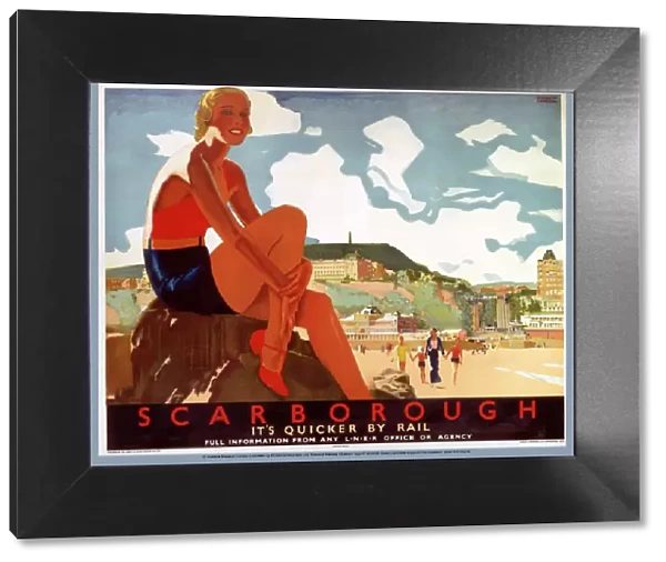 Scarborough: Its Quicker by Rail, LNER poster, 1933