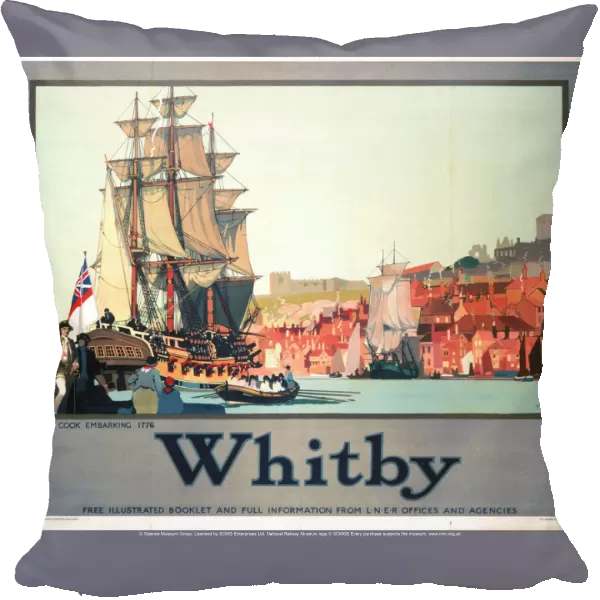 Whitby: Captain Cook Embarking, LNER poster, 1928