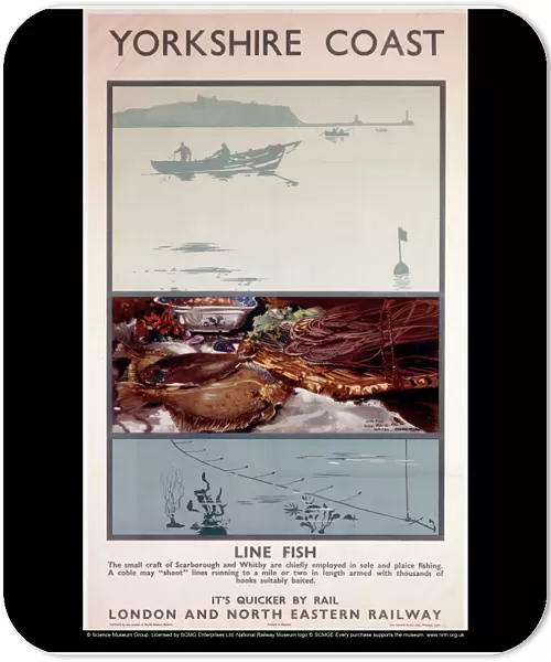 Yorkshire Coast - Line Fish, LNER poster, 1923-1947
