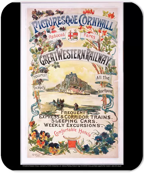 Picturesque Cornwall, GWR poster, 1897