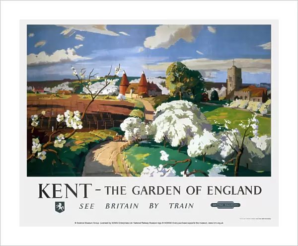 Kent - The Garden of England, BR poster, 1955