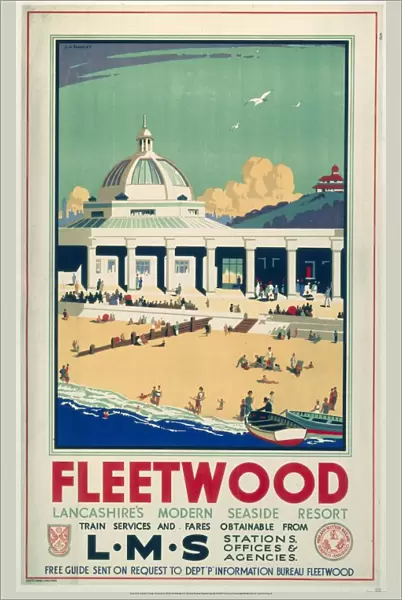 Fleetwood - Lancashires Modern Seaside Resort, LMS poster, 1923-1947