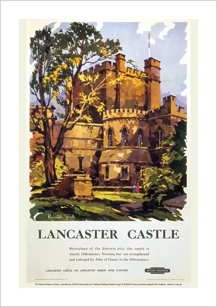 Lancaster Castle, BR (LMR) poster, 1950