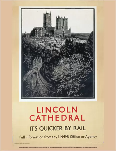 Lincoln Cathedral, LNER poster, 1923-1947