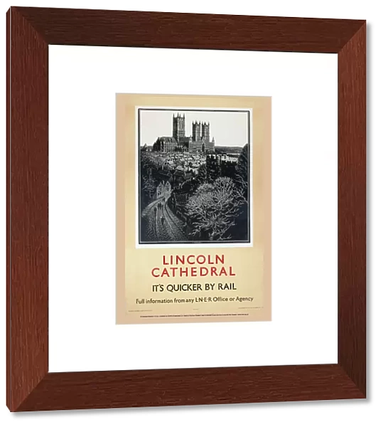 Lincoln Cathedral, LNER poster, 1923-1947