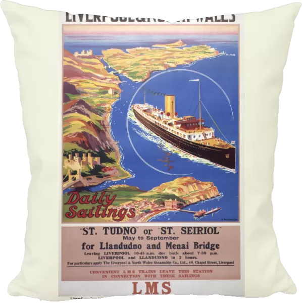 Liverpool & North Wales, LMS poster, 1923-1947