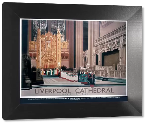 Liverpool Cathedral, LNER poster, 1937