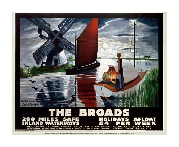 The Broads, LNER poster, 1932