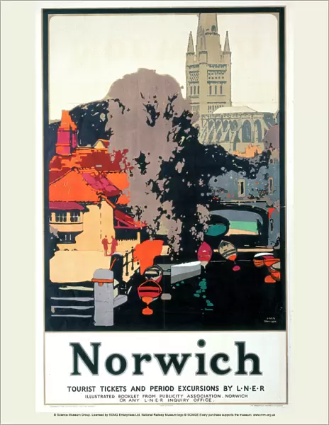 Norwich, LNER poster, 1932