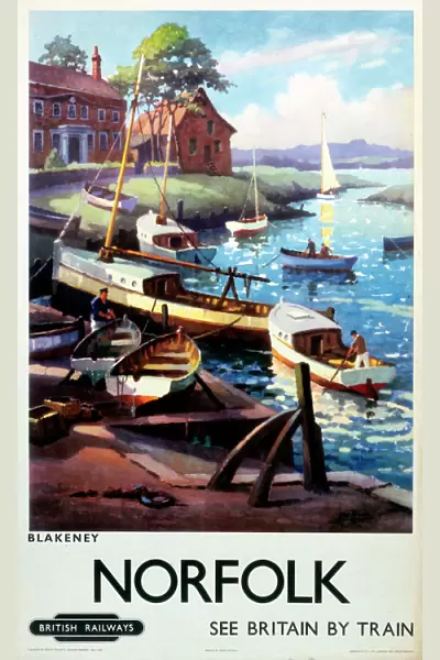 Norfolk - Blakeney, BR (ER) poster, 1960