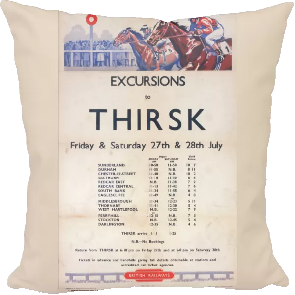 Excursion to Thirsk, BR poster, 1950