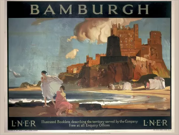 Bamburgh, LNER poster, 1925