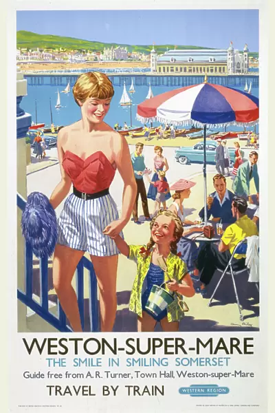 Weston-Super-Mare, BR poster, 1952