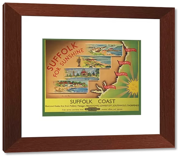 Suffolk for Sunshine, BR poster, after 1948