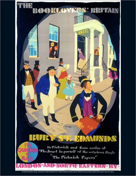 The Booklovers Britain - Bury St Edmunds, LNER poster, 1933