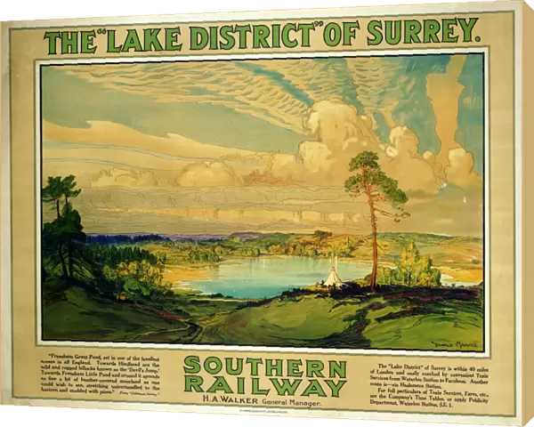 1986-8796. Poster, SR, The ' Lake District' of Surrey