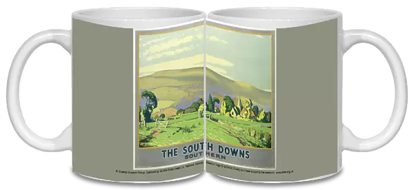 10173542. The South Downs. S.R. Poster, 1946