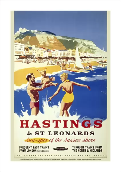 Hastings & St Leonards, BR poster, c 1950s