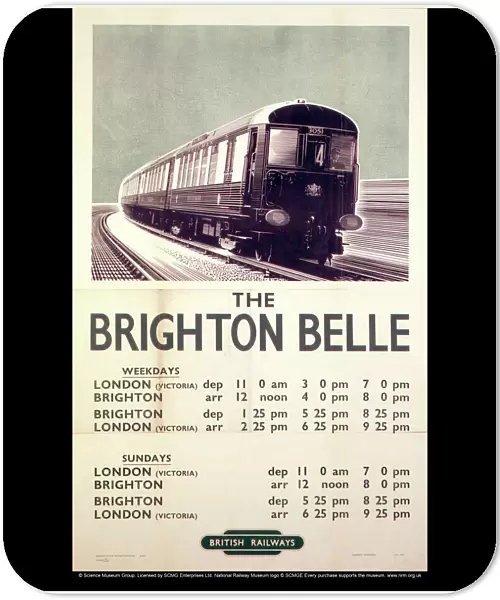 The Brighton Belle, BR poster, 1953