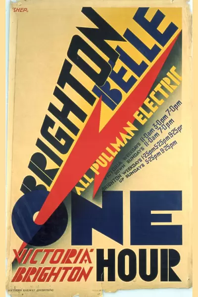 Brighton Belle, SR poster, 1934