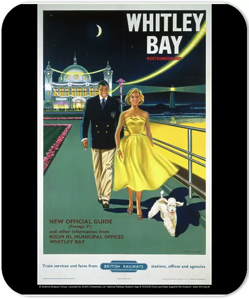 Whitley Bay Northumberland, BR poster, 1958